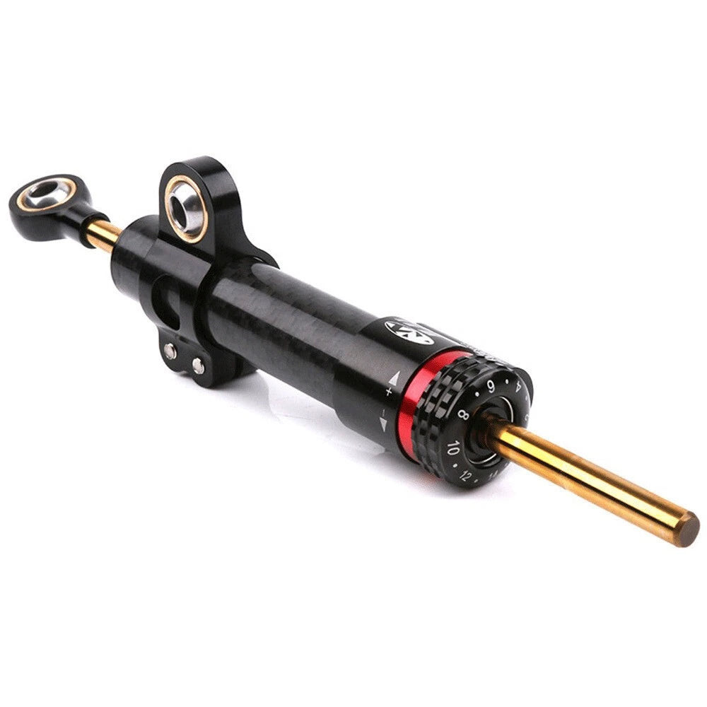 Steering Damper Stabilizer Rod for Motorcycle (250mm/9.8", 16 Adjustment Gear)