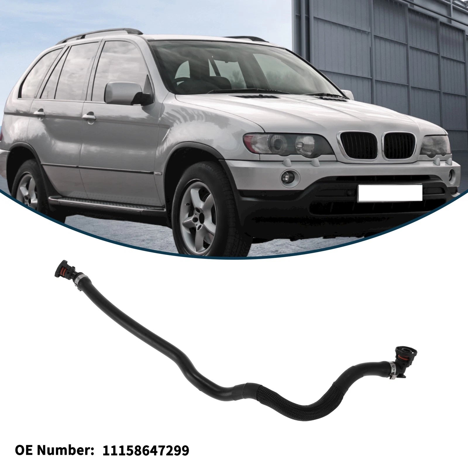 Radiator Hose Replacement for BMW 550i 2013–2016 Rubber Coolant Line