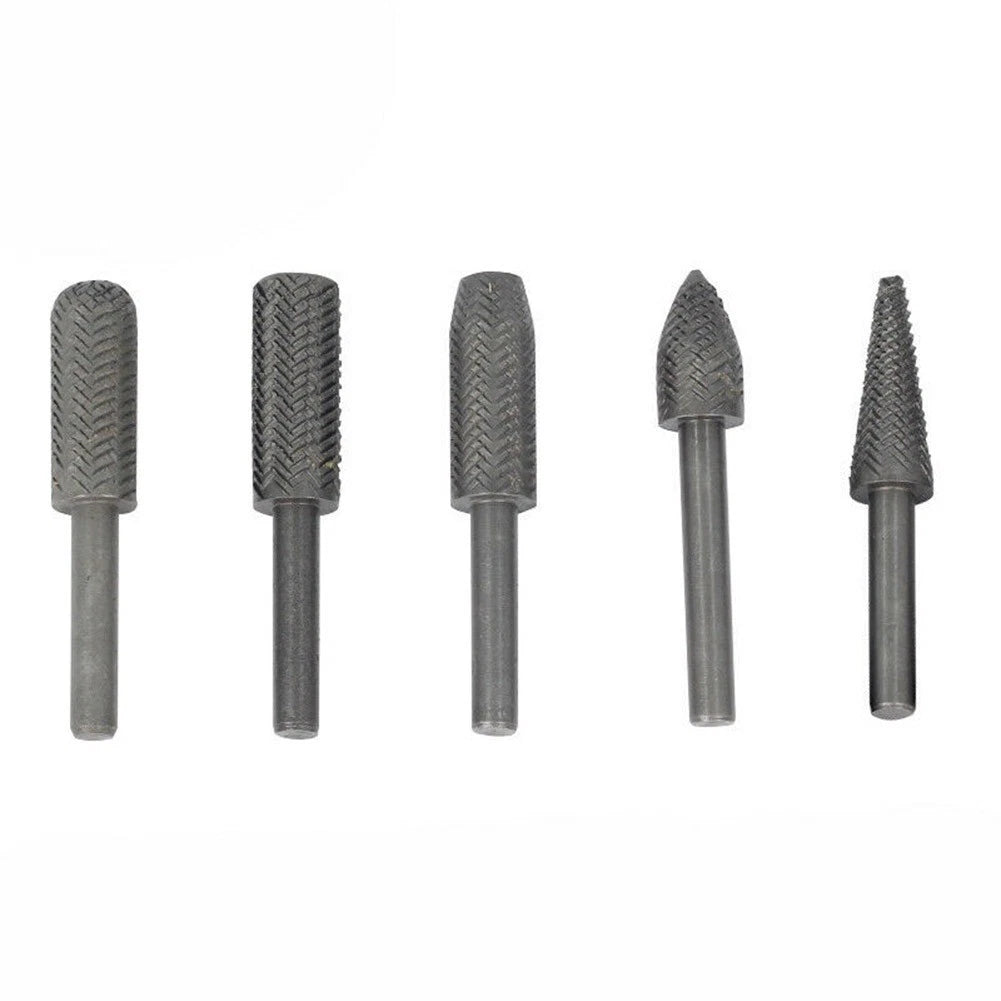 5 Piece Rotary Rasp File Set for Milling