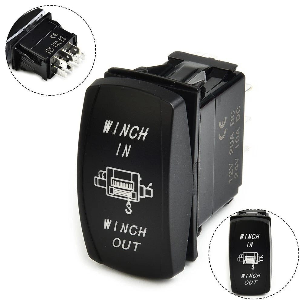 7 Pin Winch Switch with Blue LED for Universal Fit