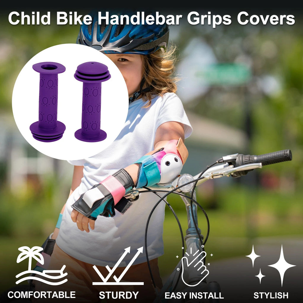 Handlebar Grip Cover 105mm Soft MTB End Grips Protector for Child Bike (1 Pair)