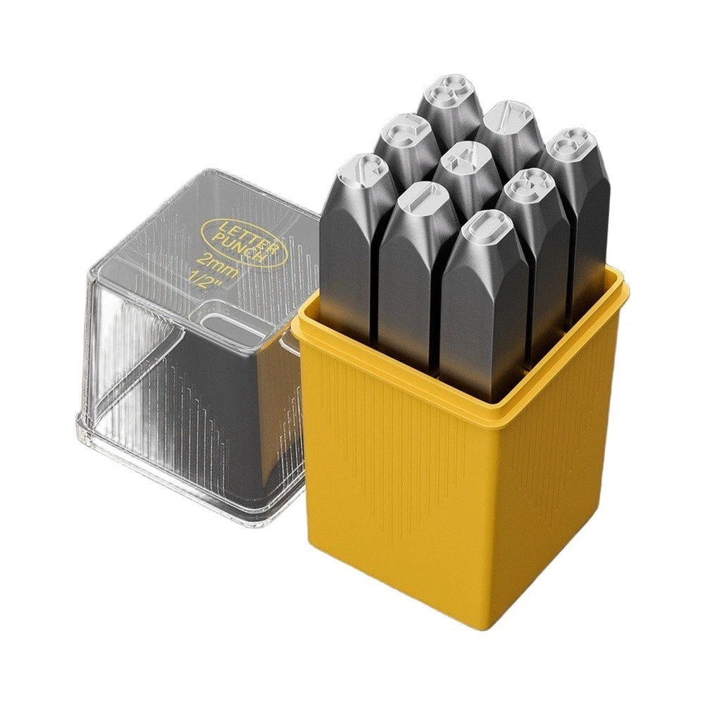 Industrial Steel Stamp Set Alphabet & Numeric 0-8 (1.5mm to 5mm)