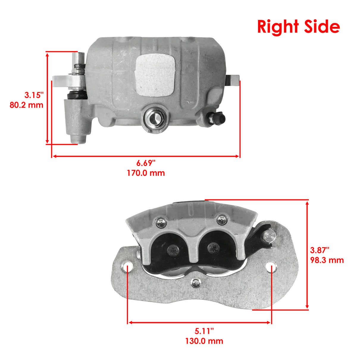 Front Brake Calipers for Can Am Maverick Max Turbo RR Trail 700 (2024–2025)