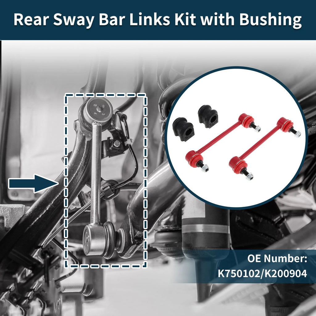 Rear Stabilizer Bar Links with Bushings for Hyundai Elantra (2000–2020)