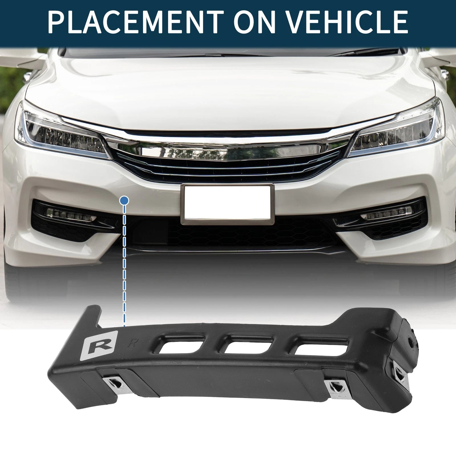 Right Front Bumper Retainer Bracket for Chevrolet Equinox (2018–2022)