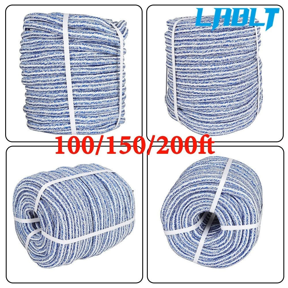 3/4" Braided Polyester Rope for Arborist (20000 lbs, 100/150/200')