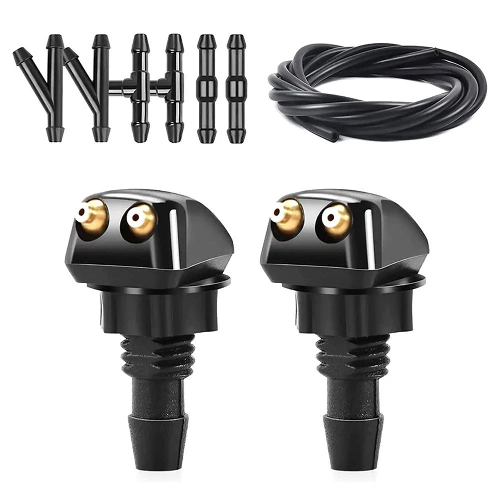 Dual Hole Windshield Washer System for
