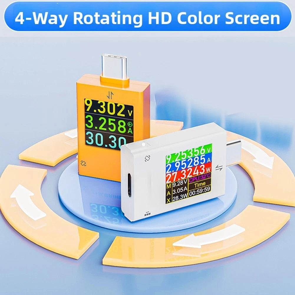 USB Power Capacity Tester B10 600W 12A DC4 550V Voltmeter Ammeter