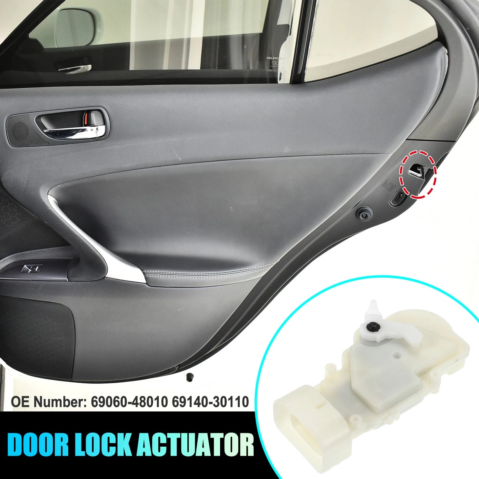 Power Door Lock Actuator Rear Left for Lexus GS300 (2006–2011)
