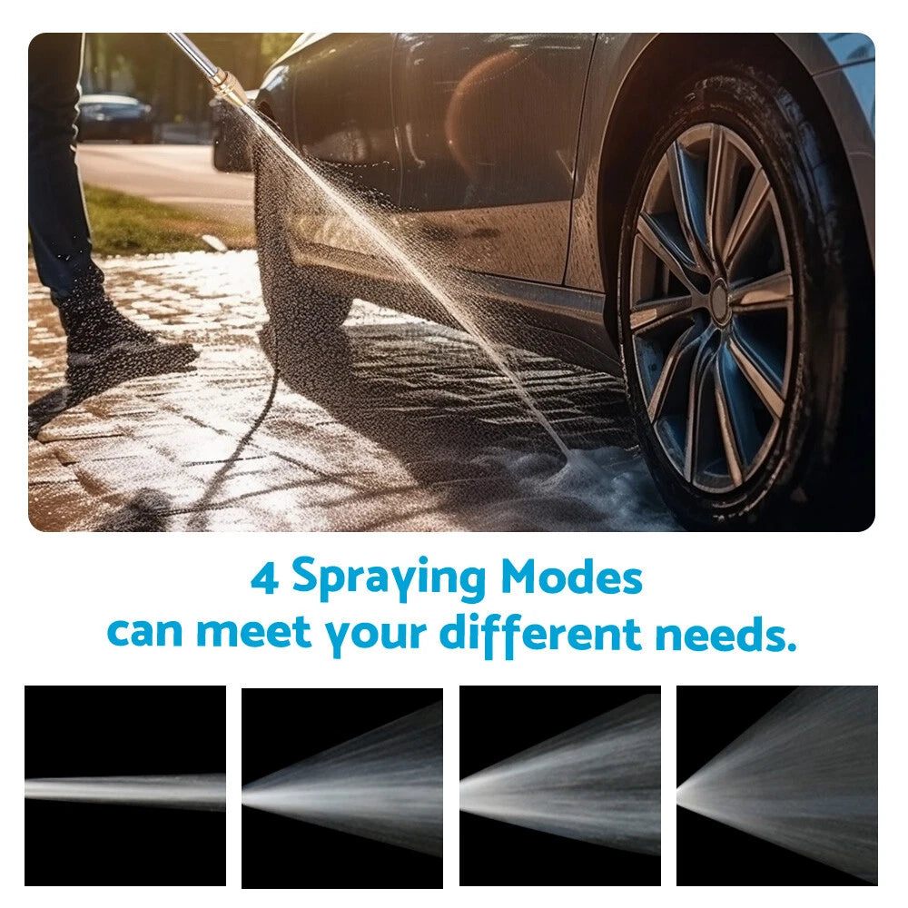 Garden Hose Nozzle for Car Wash (360° Rotating)