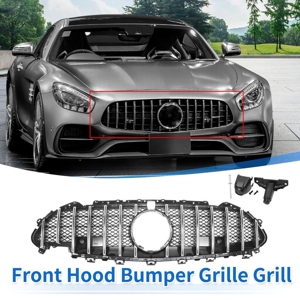 Front Upper Bumper Grille Grill Replacement for Mercedes-Benz CLS450 (2019–2021)