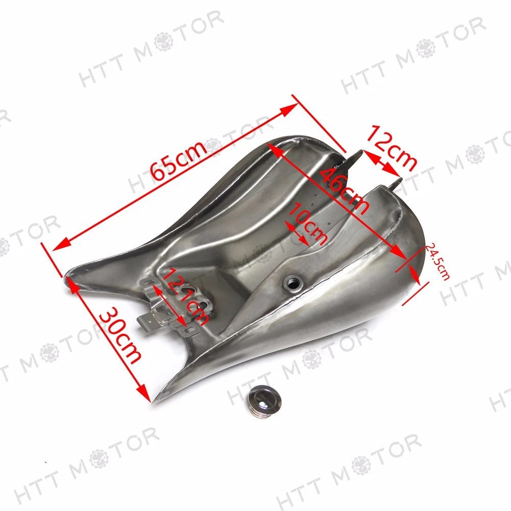 6.6 Gal Custom Stretched Fuel Gas Tank for Harley Touring Baggers (2008–2016)