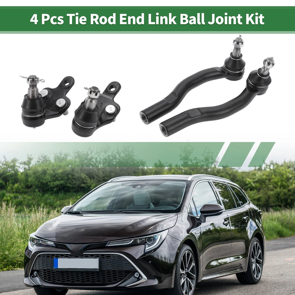 Front Suspension Kit Outer Tie Rod Ends Lower Ball Joint for Toyota Solara (2000–2008)