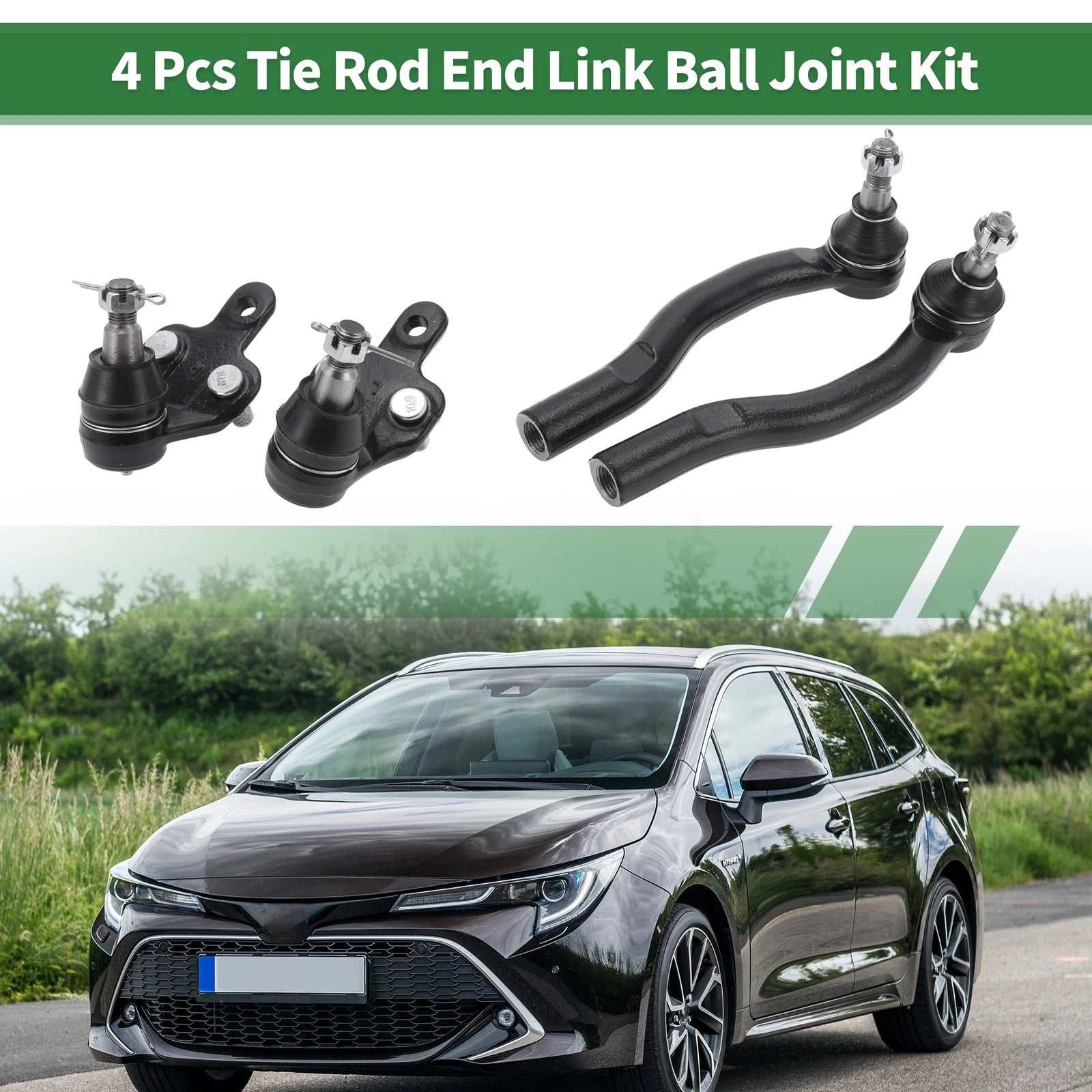 Front Suspension Kit Outer Tie Rod Ends Lower Ball Joint for Toyota Solara (2000–2008)