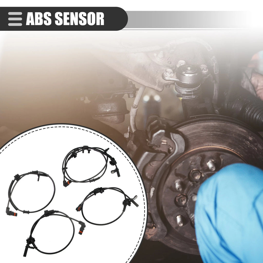 ABS Wheel Speed Sensor Set Front Rear Left Right for Dodge (2015–2021)