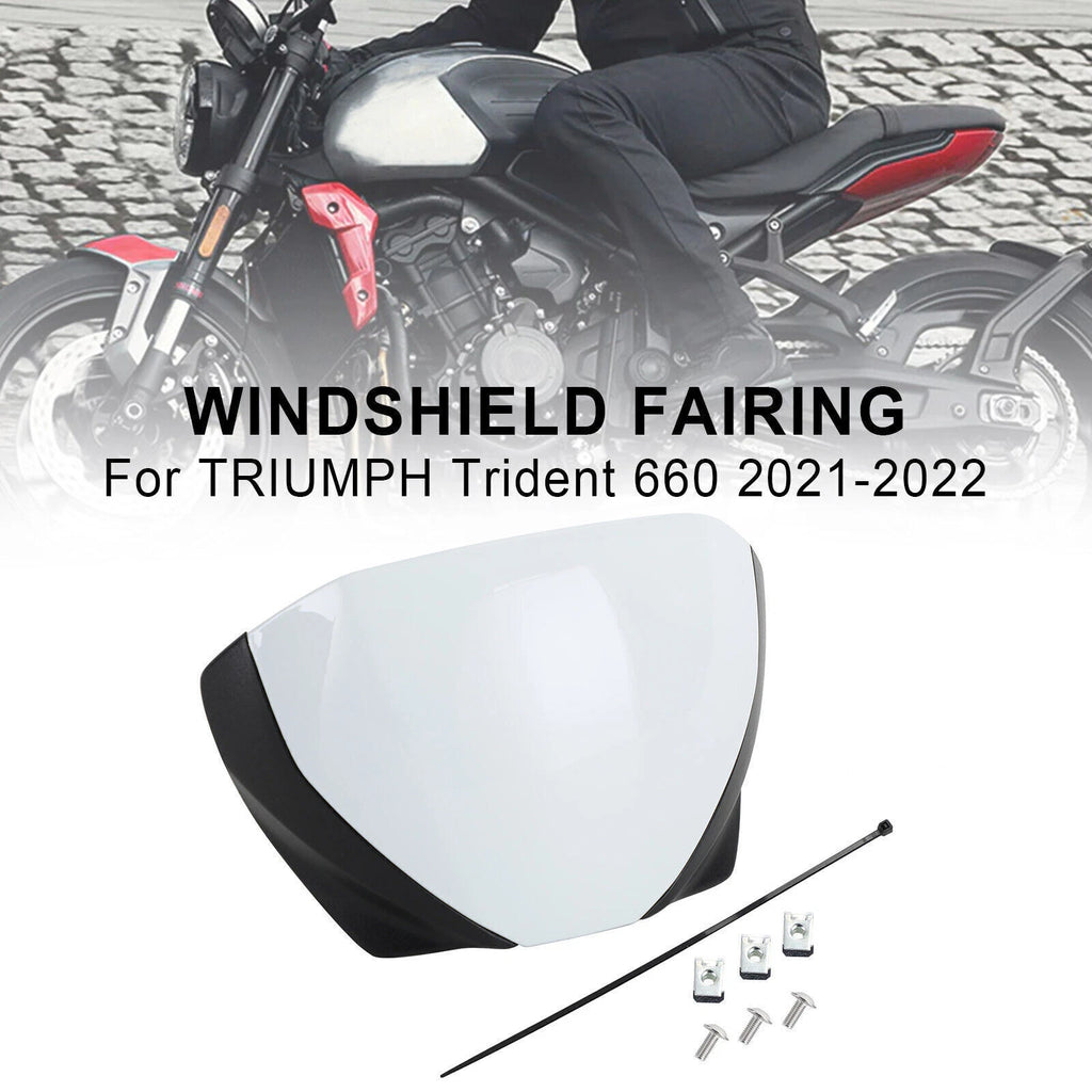 Windshield Fairing Deflector for Trident 660 (2021–Present) - White