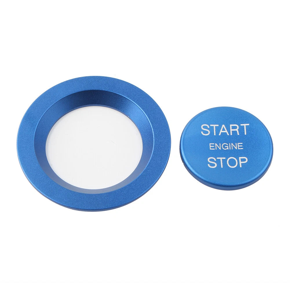 Keyless Engine Push Start Button w/ Ring Cover for Land Rover Jaguar