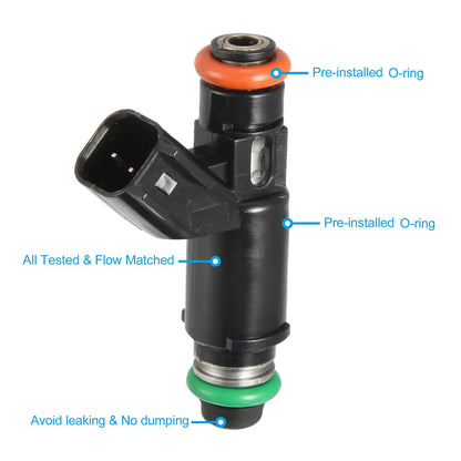 8Pcs Fuel Injector Replacement for Chevy Silverado 1500 2002–2006 4.3L-6.0L