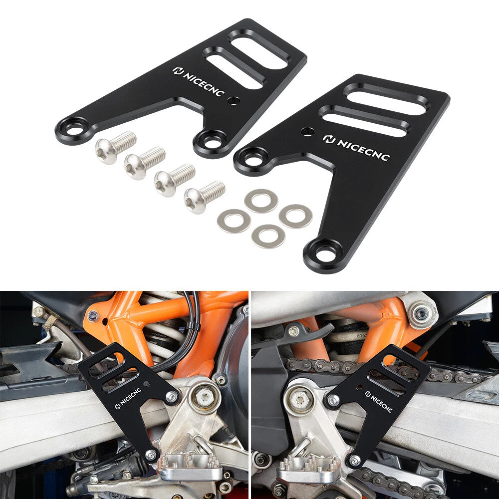 CNC Heel Guards Cover Protector Bracket for KTM 690 SMC (2008–2023)