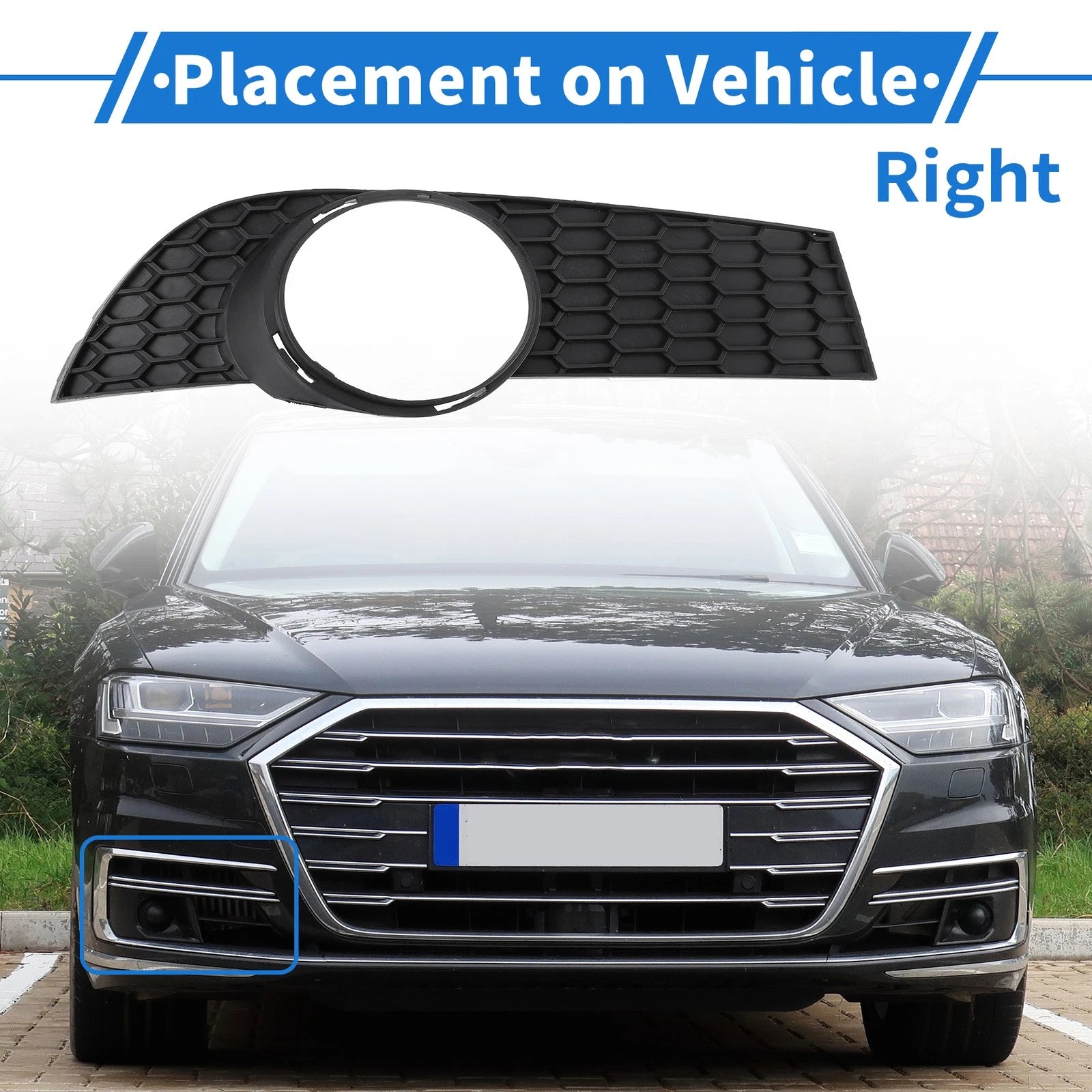 Front Right Fog Light Grill Replacement for Chevrolet Aveo (2009–2011)