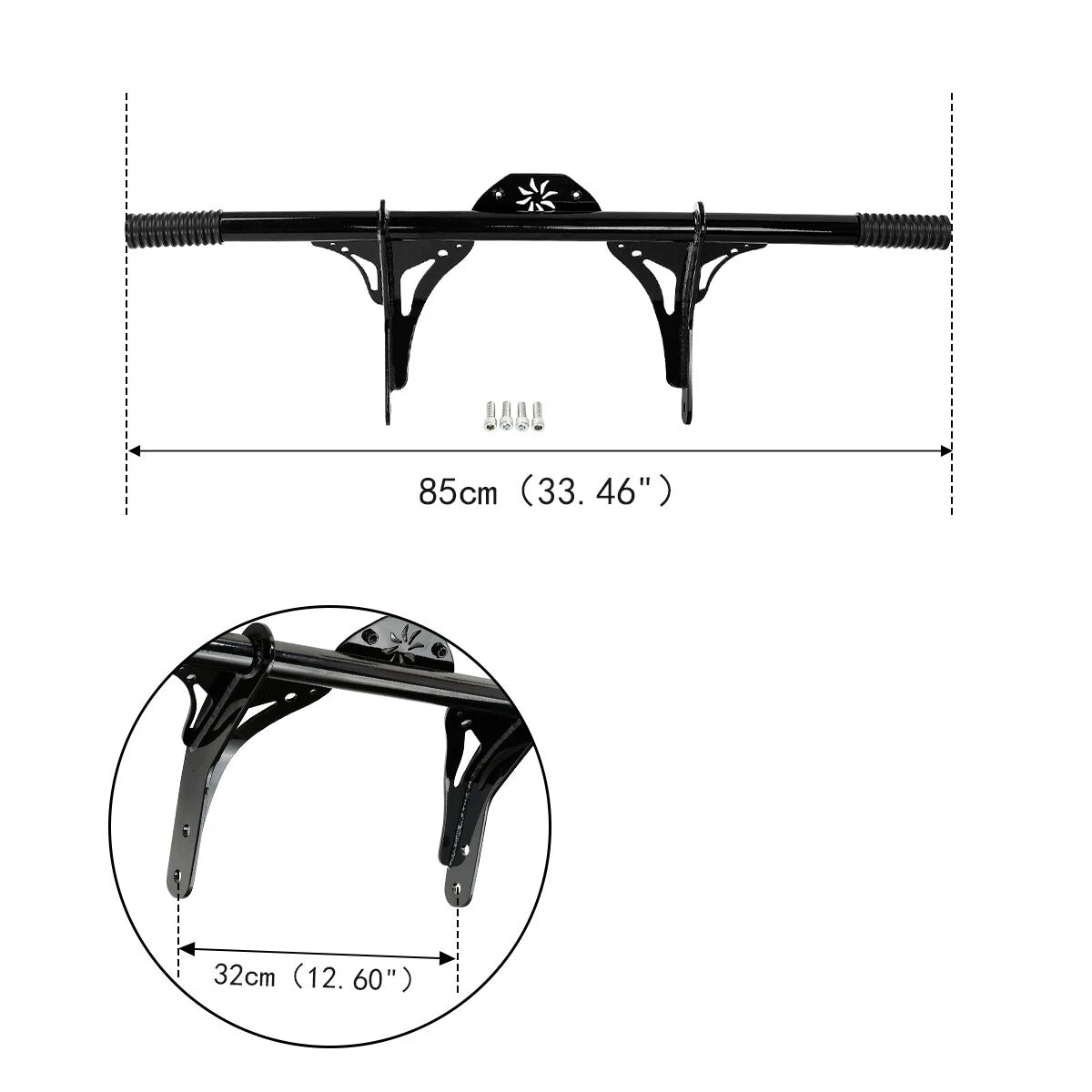 Front Black Crash Bar Protector for Harley Davidson Dyna (2006–2017)