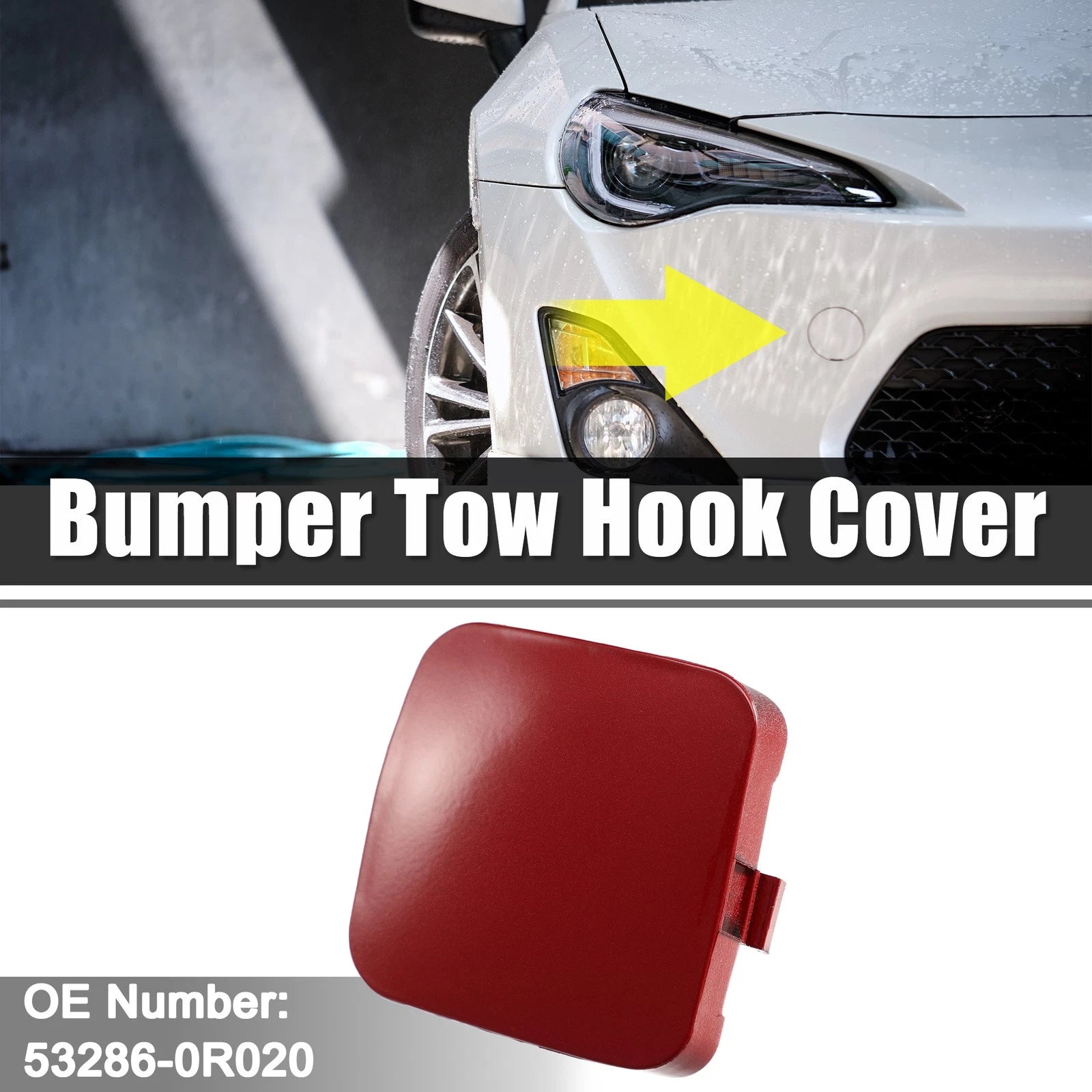 Front Left Tow Hook Cover Cap Replacement for Toyota RAV4 (2013–2018)