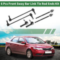 6pcs Front Suspension Kit Tie Rod End for Ford Explorer (No.EV800893/ES800952)