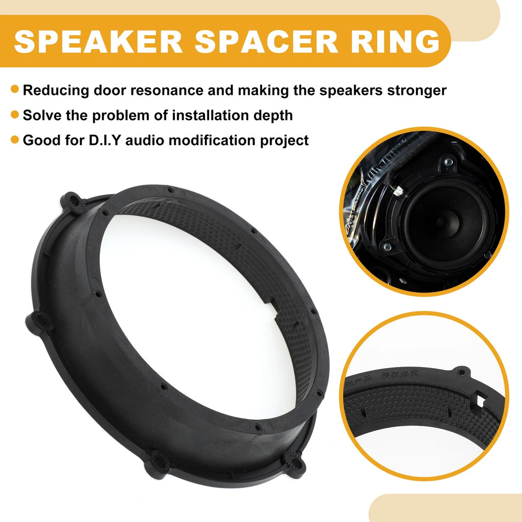 Car Speaker Subwoofer Mounting Spacer Bracket Ring for Volkswagen 6.5 inch (2pc)
