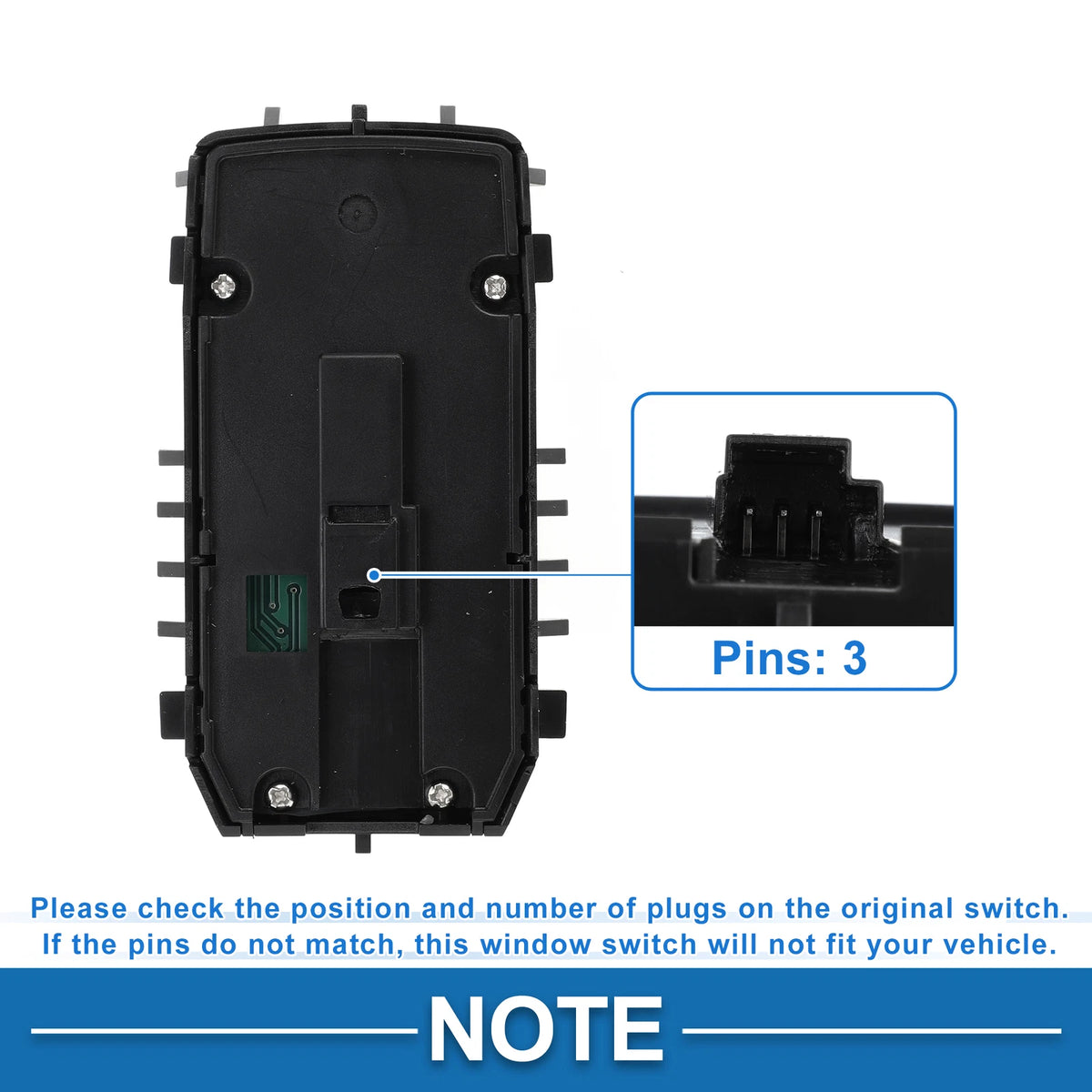 Power Window Switch for Mercedes-Benz S560 (2018–2020) No. 2229050009