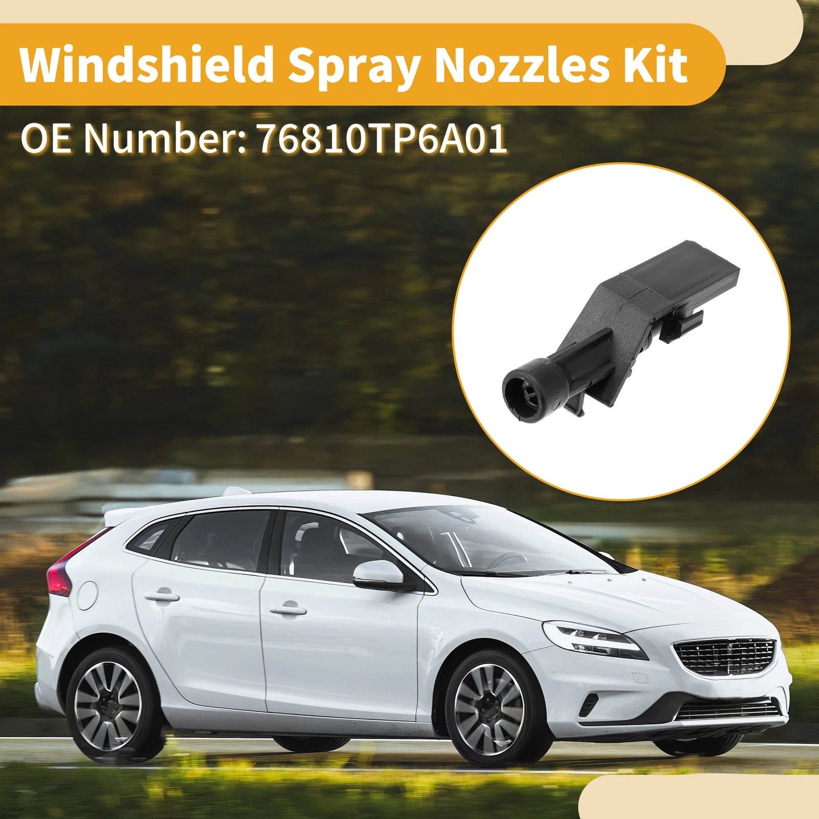 Windshield Washer Nozzle Kit for Honda Civic (2006–2011)