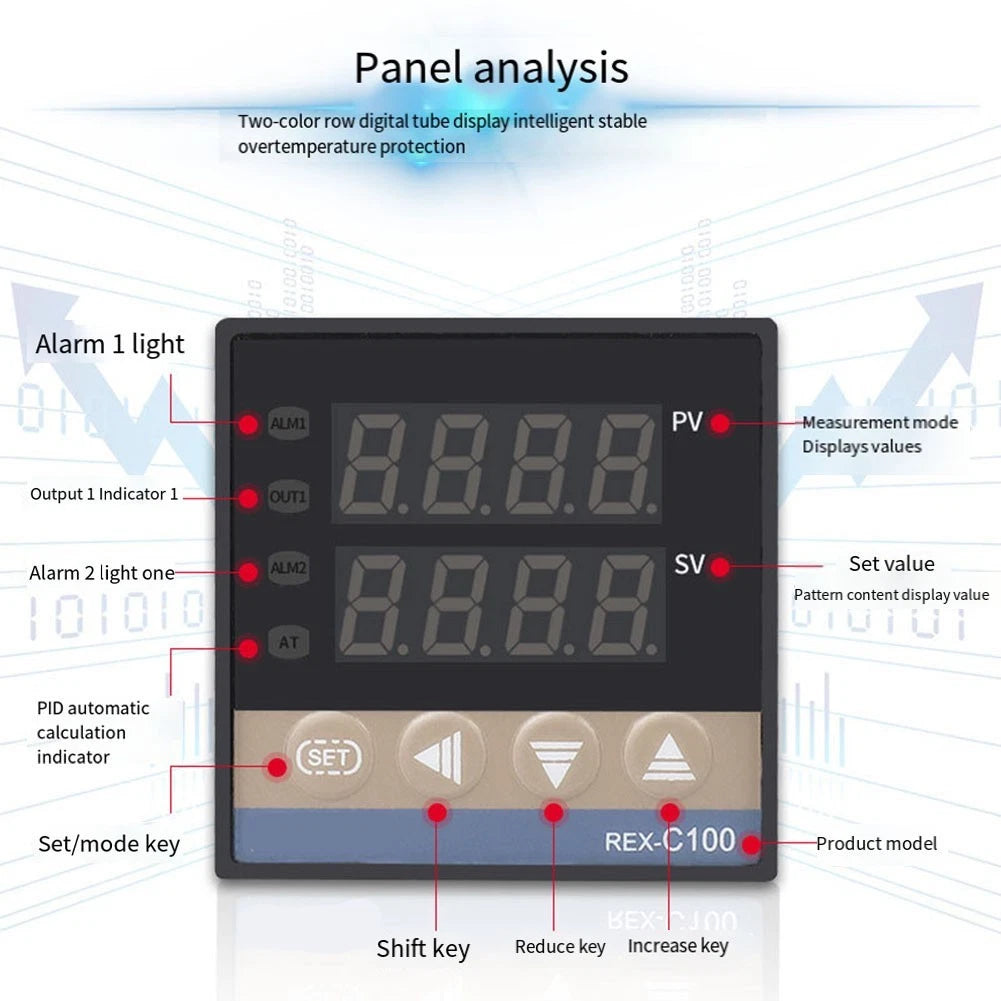 Temperature Controller REXC700 V AN PID for SSR Output (Model Specific)