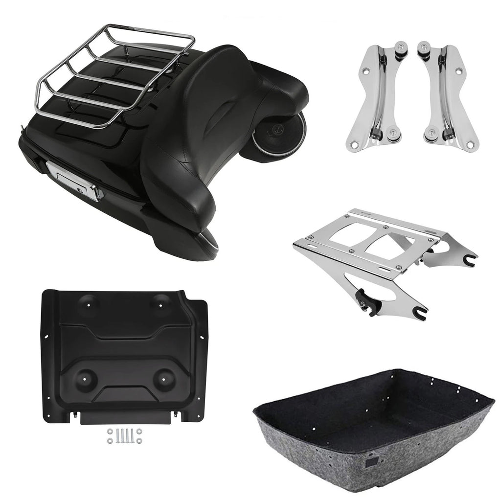 Trunk Pad Light Rack Speakers Mount Base Plate for Harley Touring (2014–2026)