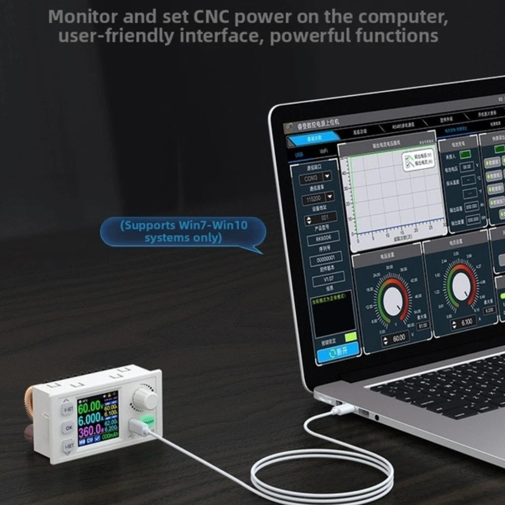 60V 6A Digital Display DC Power Supply Module with Constant Voltage Control