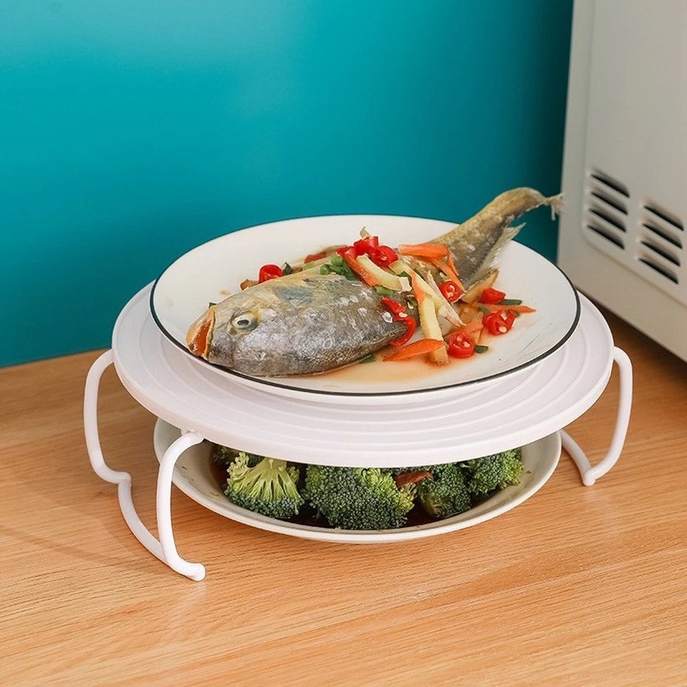 White Foldable Steam Rack for Microwave (2010–2023)