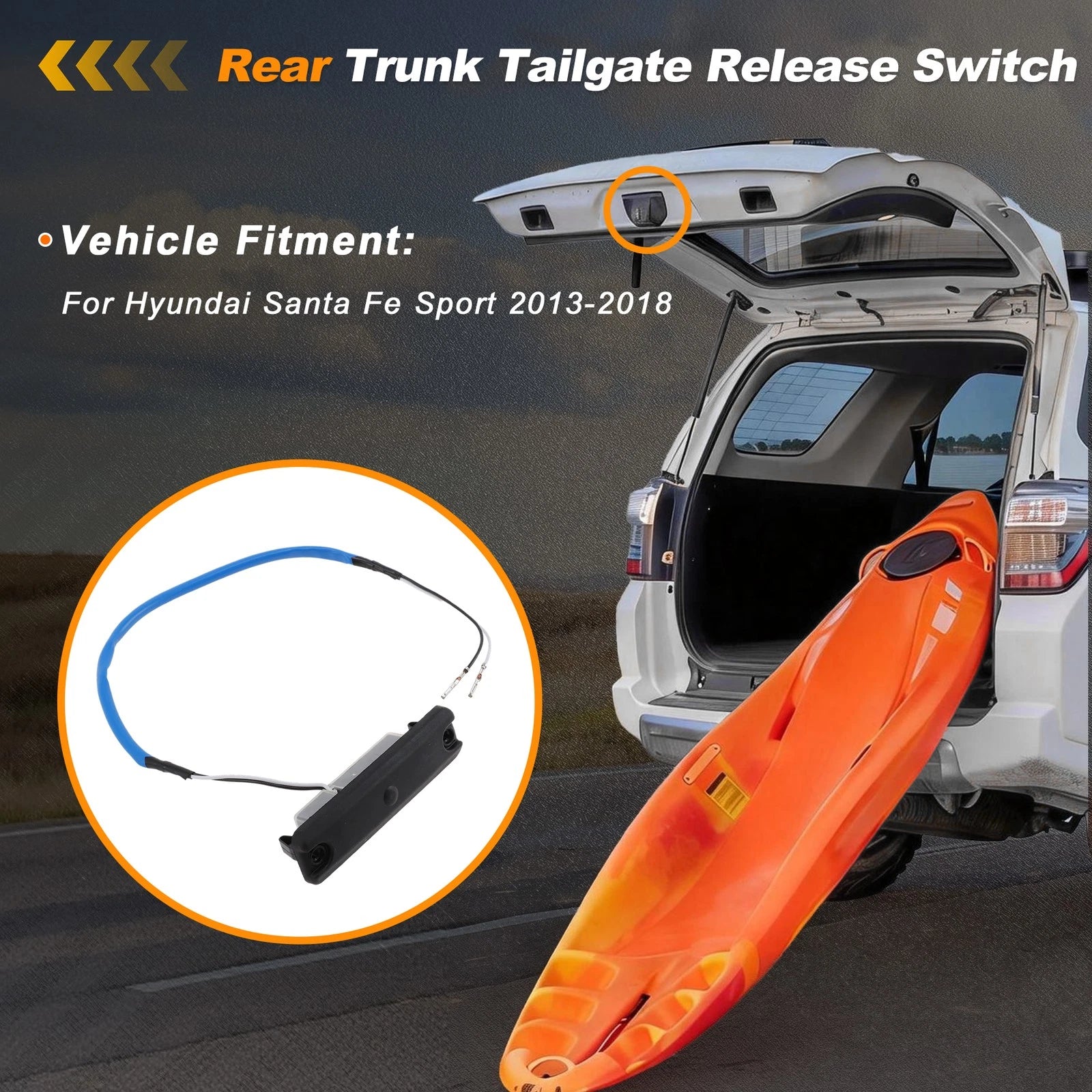Tailgate Trunk Release Switch for Hyundai Santa Fe Sport (2013–2018)