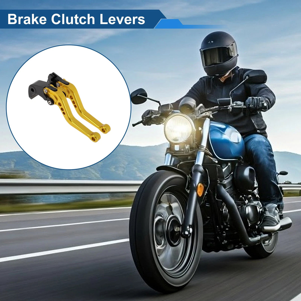 Adjustable Short Brake Clutch Levers for Yamaha YZF-R7 (2022–2023) - Yellow
