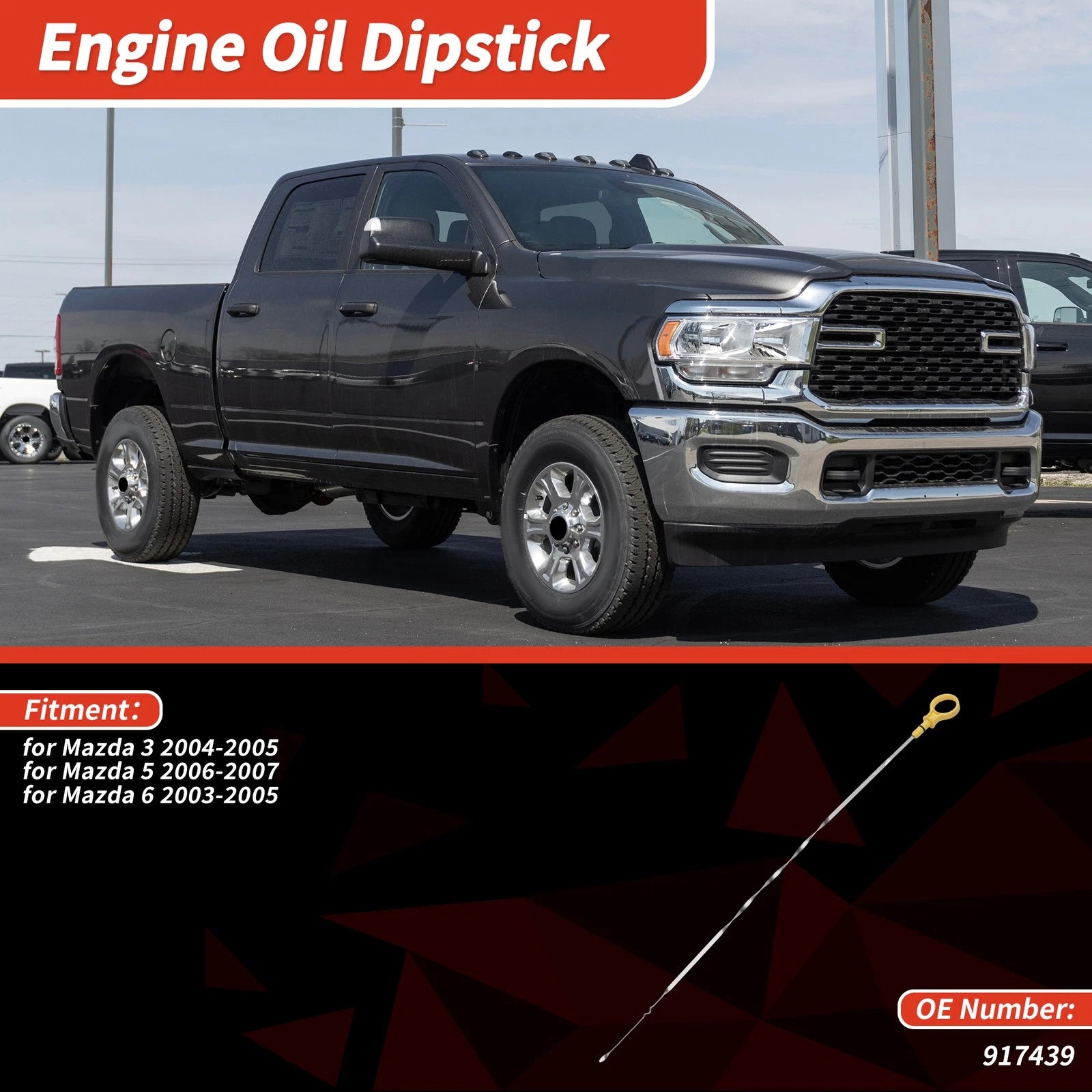 Oil Dipstick Replacement for Mazda 3 (2004–2005)