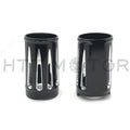 2X Black Fork Boot Set for Harley Street Glide (2014–2023)