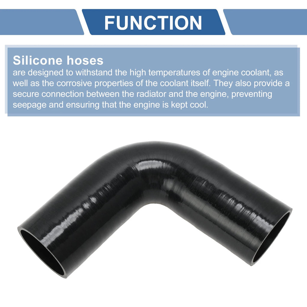 2.76" 90 Degree Silicone Elbow for Intercooler Heater (Universal)