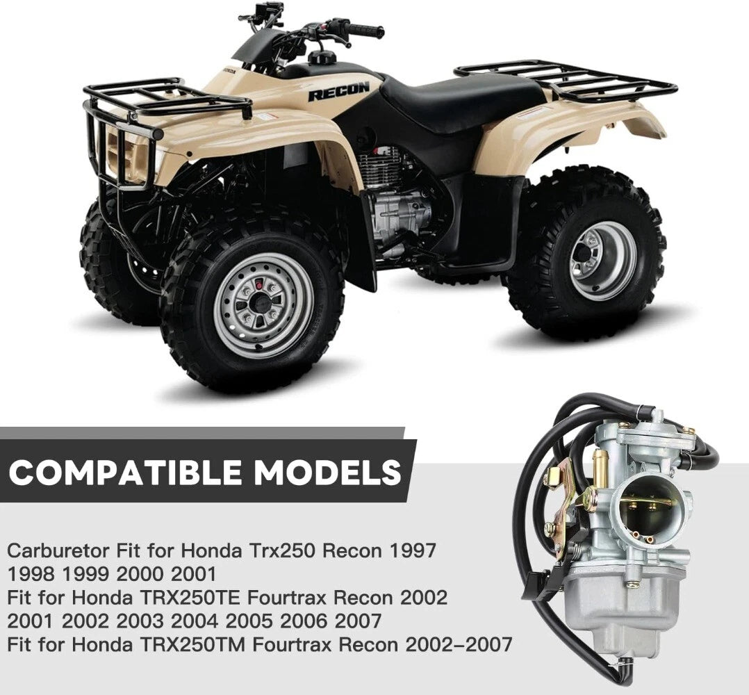 Carburettor Air Filter Petcock for Honda TRX 250 Recon 250 (2000–2006)