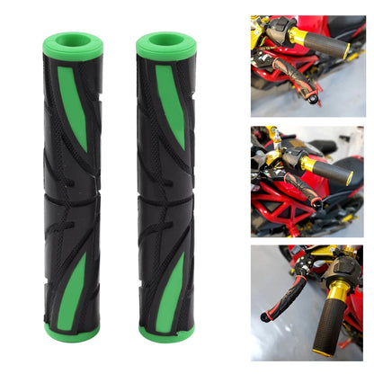 Green Motorcycle Brake Clutch Handle Bar Grips Lever Rubber Sleeve Cover