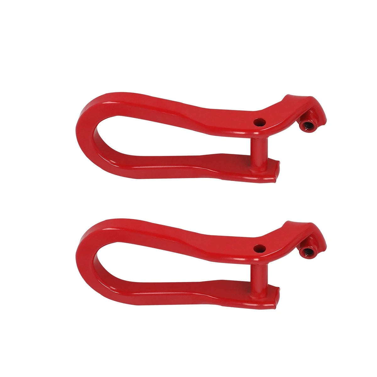Front Red Tow Hooks Pair for Silverado Sierra 2500 3500 HD (2015–2019)