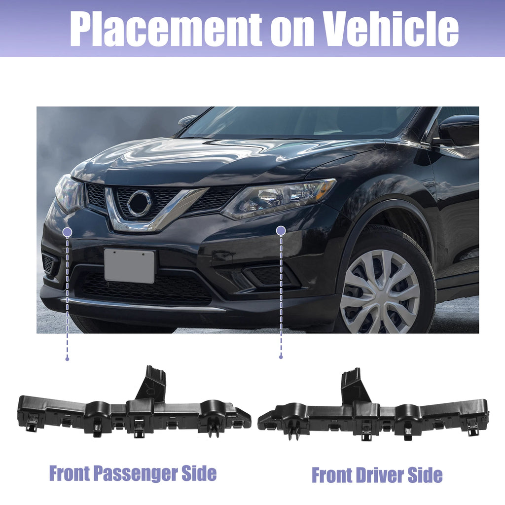 1 Pair Front Bumper Support Bracket for Nissan Rogue Sport (2017–2022)