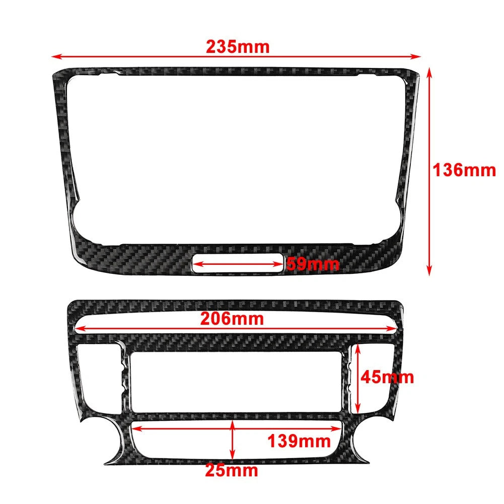 2X Air Condition CD Switch Control Panel Cover Trim for Audi TT TTS TTRS (2008–2014)