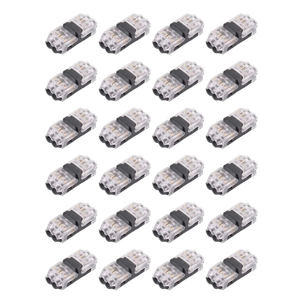 24x Quick Splice Connector 2 Pin for Automotive Wire 18-22 AWG