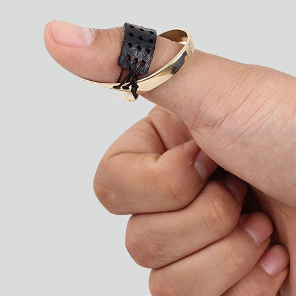 Brass Wrench Thumb Ring for Bow Shoot Hunting Finger Guard