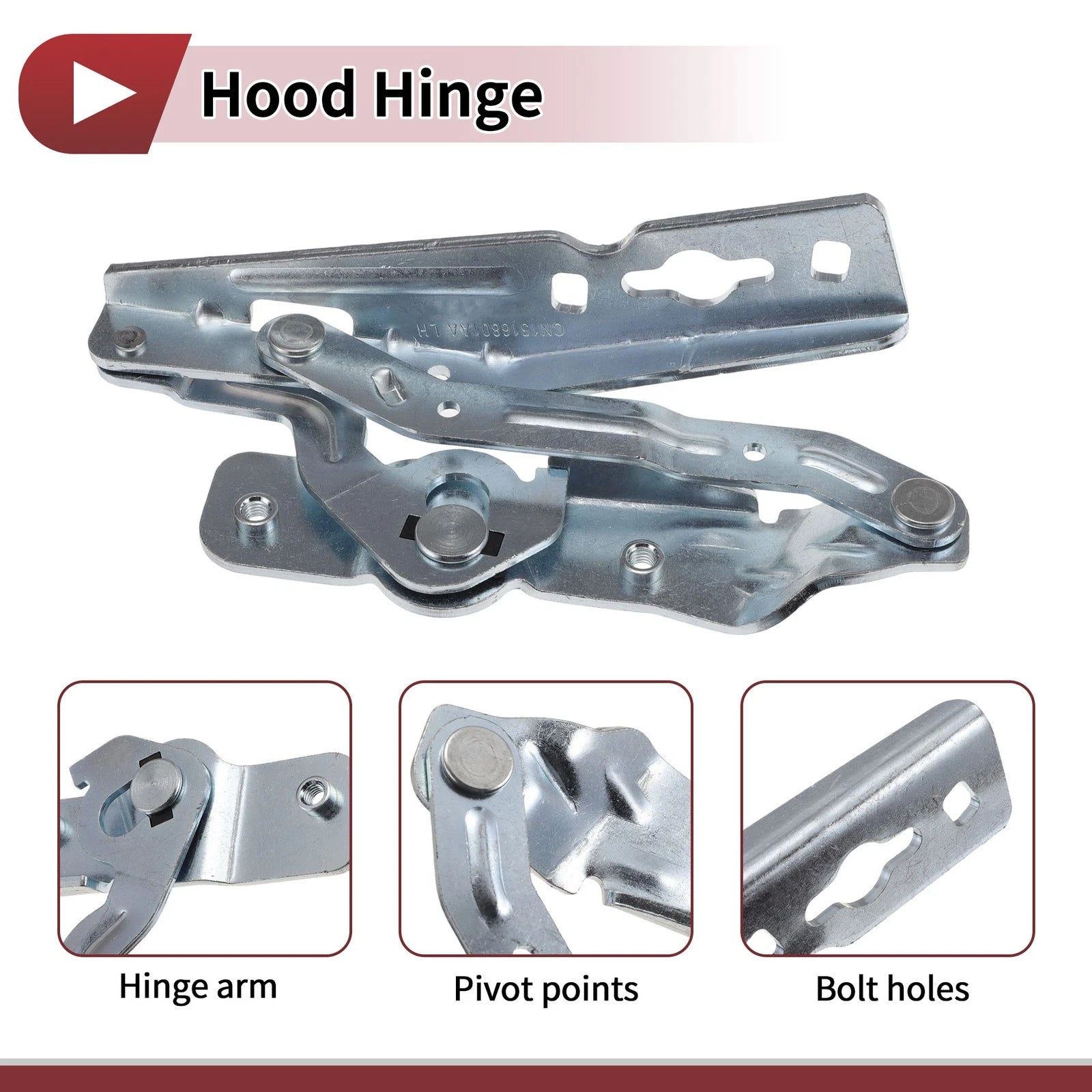 Hood Hinge for Ford Ecosport (2013–2016) Left Side 1 pcs