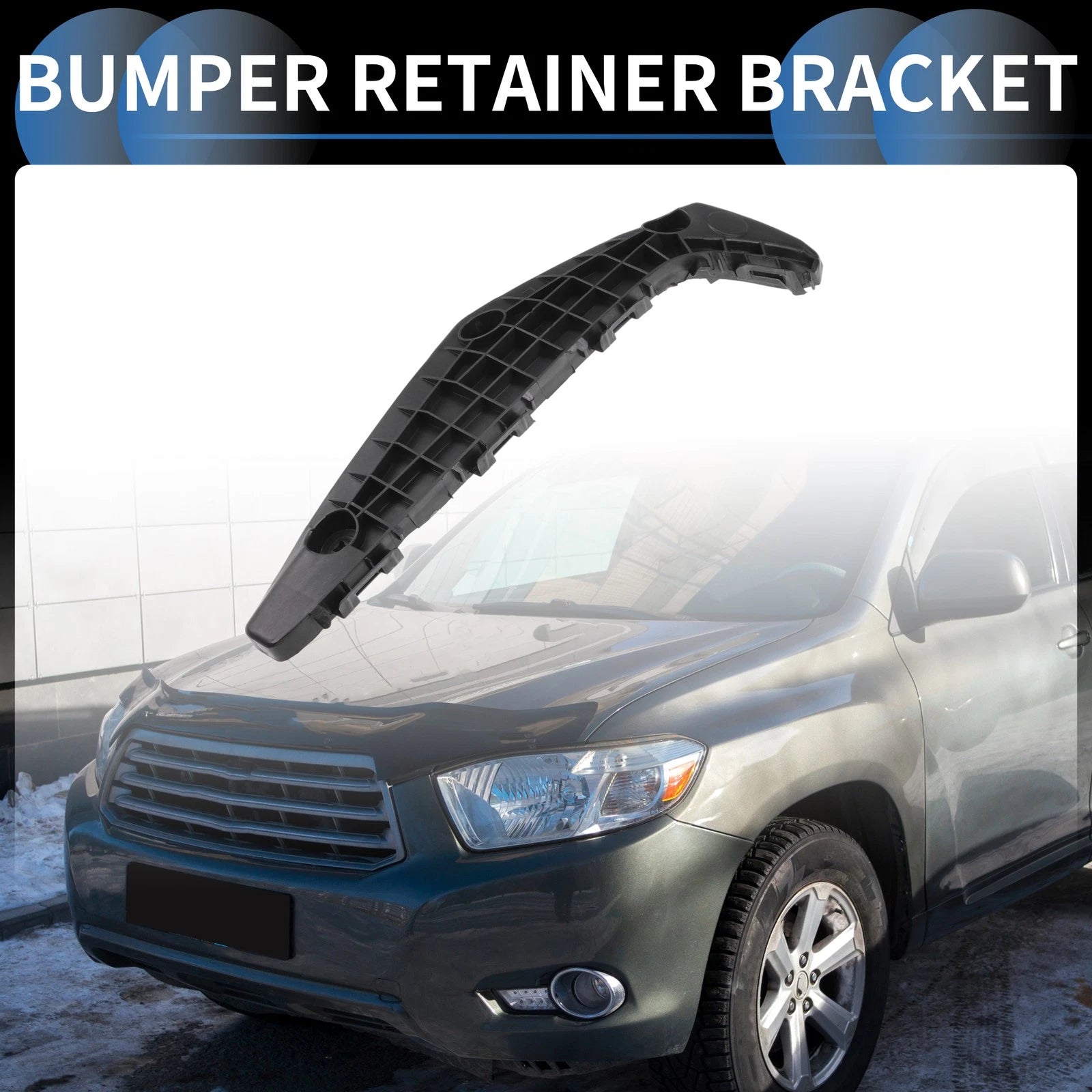 Left Front Bumper Retainer Bracket Replacement for Toyota Highlander (2011–2013)