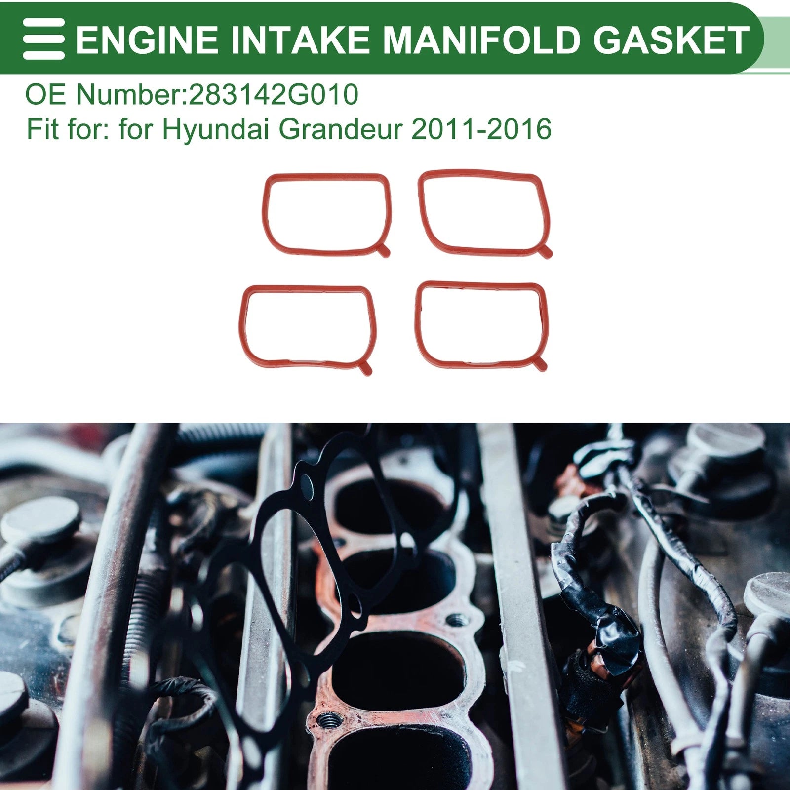 Engine Intake Manifold Gasket Replacement for Hyundai Grandeur (2011–2016)