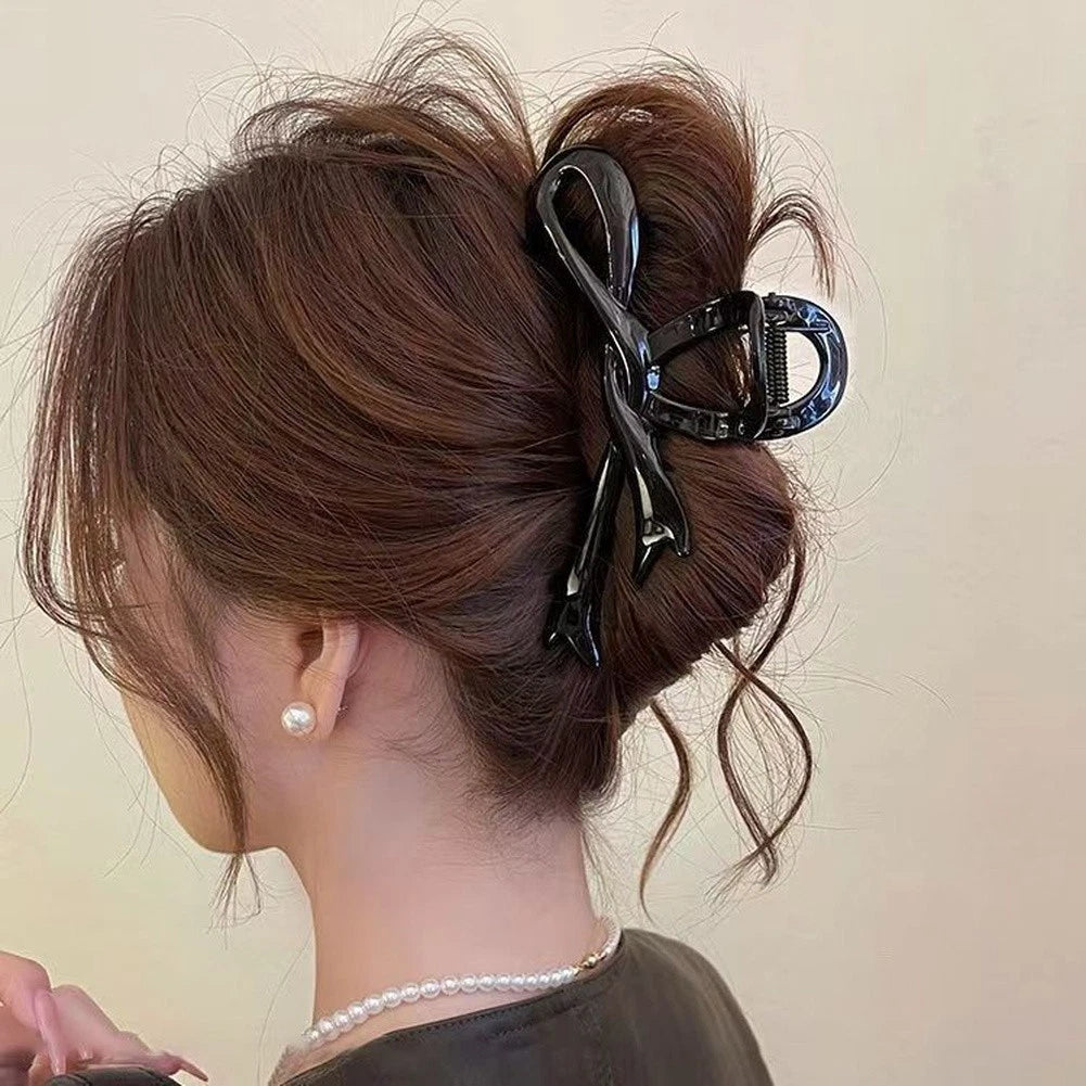 Claw Clip for Hair Styling (13cm, Brown)
